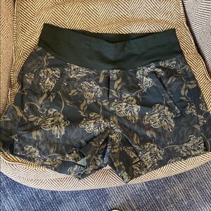 Athleta Dark Floral Athletic Shorts